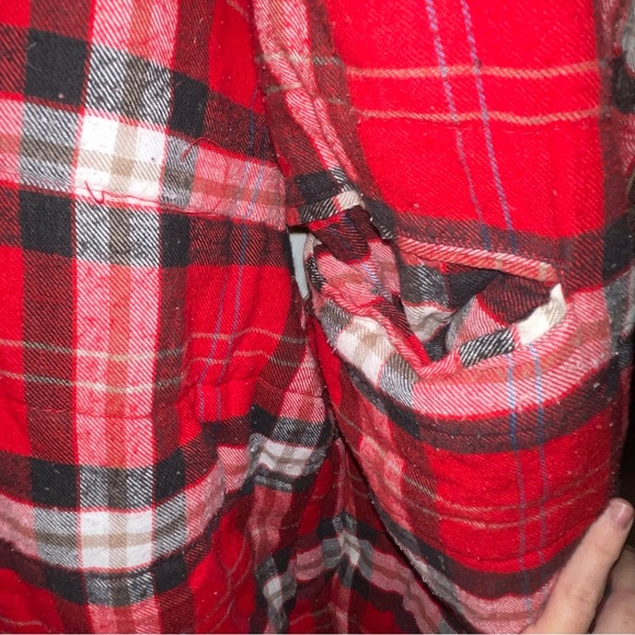 2000’s Trail’s End Cotton Puffer Vest with flannel lining - beige - Picture 9 of 9